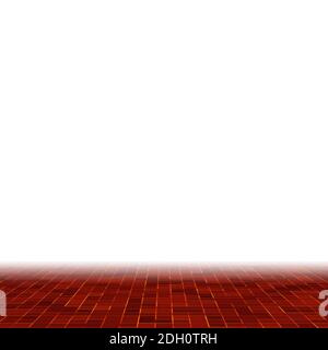 Red ceramic glass colorful tiles mosaic composition pattern background. Stock Photo