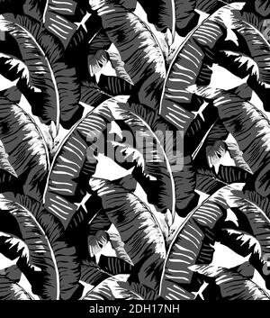 Tropical palm leaves. Fashion, wrapping, packaging suitable. Realistic botanical palm leaves.Textile, Wallpaper. Beautiful allover print with exotic p Stock Photo
