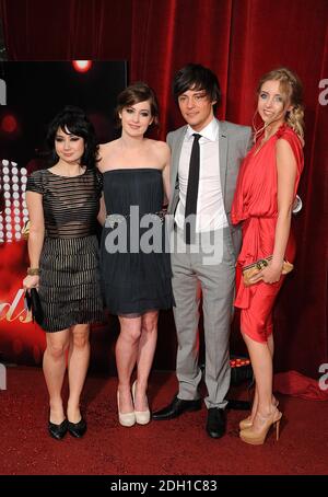 (left to right) Amy Yamazaki, Beth Kingston, Elliot James Langridge and Alice Barlow arriving for the 2010 British Soap Awards at the ITV Studios, South Bank, London. Stock Photo