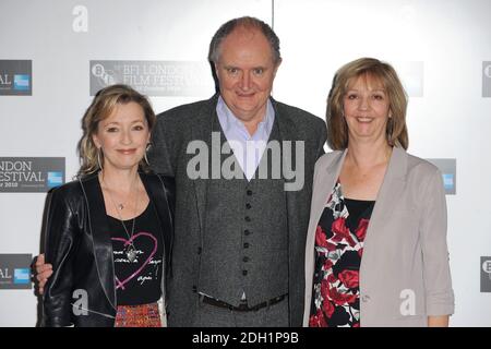 Lesley Manville, Jim Broadbent and Ruth Sheen at the London Film Festival photocall for Another Year, Vue Cinema, Leicester Square, London. Stock Photo