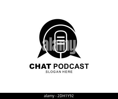 chat podcast logo icon symbol designs Stock Vector