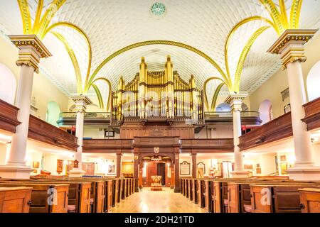 Cathedral of the Holy Trinity (Cathedrale de la Sainte-Trinite) in downtown Quebec City, Canada. Stock Photo