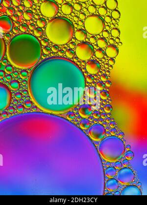 colourful patterns with bubbles Stock Photo