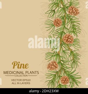 pine vector background Stock Vector