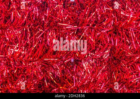 Christmas Tree Decorations and Lights Texture Background Stock Photo