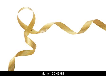 Red satin ribbon wavy isolated cutout on white background Stock Photo by  rawf8