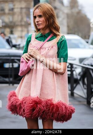 PARIS, France- March 5 2019: Blanca Miro' Scrimieri on the street in Paris. Stock Photo