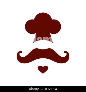 abstract cooky chef kitchener logo icon vector concept design Stock Vector