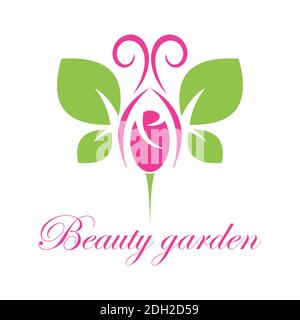 abstract leaf butterfly flower logo icon vector design concept Stock Vector