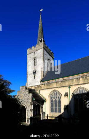 St Mary's Church, Newmarket town, Suffolk, England, UK Stock Photo