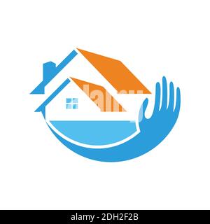 abstract residence home house logo icon concept graphic vector design Stock Vector