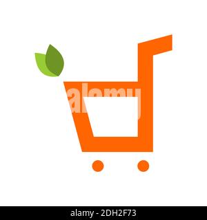 abstract trolley letter d logo icon vector concept design Stock Vector
