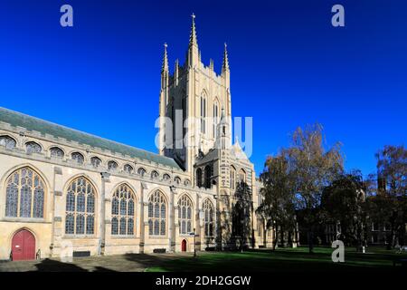 Autumn view over St Edmundsbury Cathedral, Bury St Edmunds City, Suffolk County, England Stock Photo