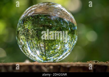 Glass ball photography Stock Photo