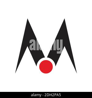 letter M abstract logo icon graphic vector design Stock Vector