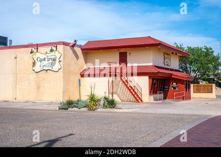 A charcoal and roast restaurant in Lubbock, Texas Stock Photo