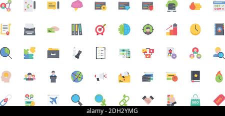the seo icons pack Stock Vector