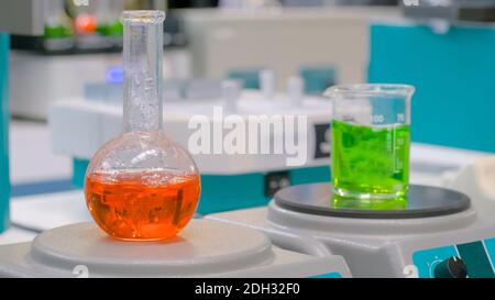 Automatic Stirrer Mixer Device in Laboratory, for Solution Liquid in Vials  in Motion Stock Image - Image of expertise, clinical: 127814007