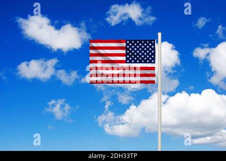 Fotomontage, Flagge von  den USA, Vereinigte Staaten von Amerika, Stock Photo