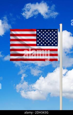 Fotomontage, Flagge von  den USA, Vereinigte Staaten von Amerika, Stock Photo
