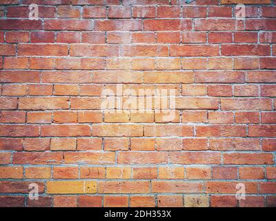 Brick wall background. Brown and red bricks, masonry texture of a building exterior Stock Photo