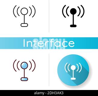 Mobile networks app icon Stock Vector
