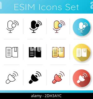 Smartphone interface icons set Stock Vector