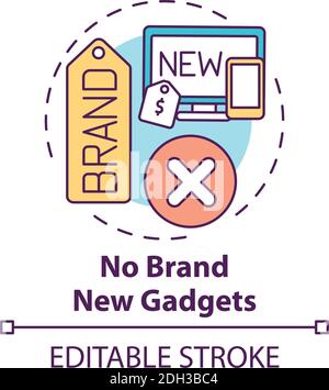 No brand new gadgets concept icon Stock Vector