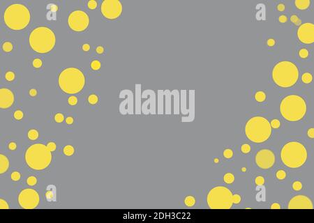 Abstract bright illuminating yellow and gray colours background. Trendy colors of the year 2021 - Gray and Yellow.  Stock Photo