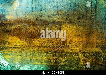 Brown Rusty Stone or Metal Surface Texture. Abstract Art Background Stock Photo