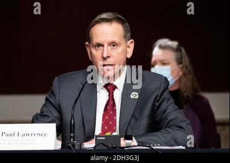 Washington, U.S. 09th Dec, 2020. December 9, 2020 - Washington, DC, United States: Dr. Paul R. Lawrence, Under Secretary for Benefits, Veterans Benefits Administration, U.S. Department of Veterans Affairs, speaking at a hearing of the Senate Veterans Affairs Committee. (Photo by Michael Brochstein/Sipa USA) Credit: Sipa USA/Alamy Live News Stock Photo