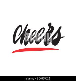 Vector template for typography poster, sticker, banner, sticker, etc.  Stock Vector