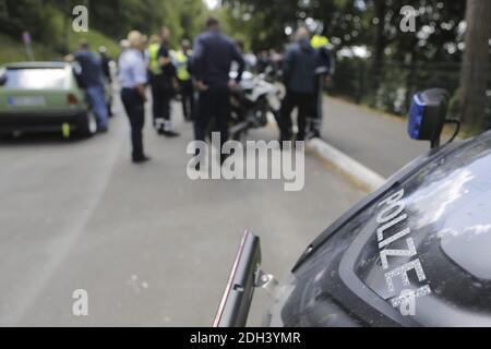 Icon image, icon photo, police control Stock Photo