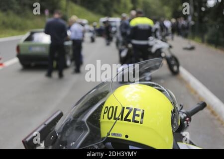 Icon image, icon photo, police control Stock Photo