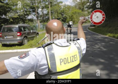 Icon image, icon photo, police control Stock Photo