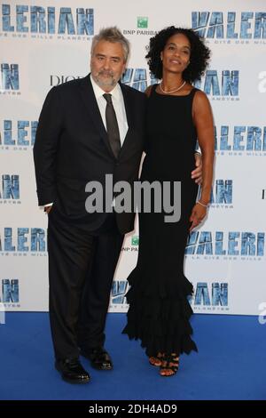 Luc Besson and his wife Virginie Silla attending Valerian premiere at Cite du Cinema in Paris, France on July 25, 2017. Photo by Jerome Domine/ABACAPRESS.COM Stock Photo