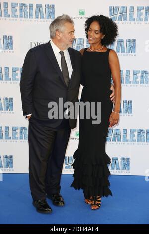 Luc Besson and his wife Virginie Silla attending Valerian premiere at Cite du Cinema in Paris, France on July 25, 2017. Photo by Jerome Domine/ABACAPRESS.COM Stock Photo