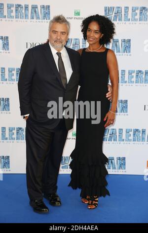 Luc Besson and his wife Virginie Silla attending Valerian premiere at Cite du Cinema in Paris, France on July 25, 2017. Photo by Jerome Domine/ABACAPRESS.COM Stock Photo