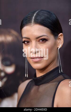 Stephanie Sigman attends the premiere of New Line Cinema's 'Annabelle