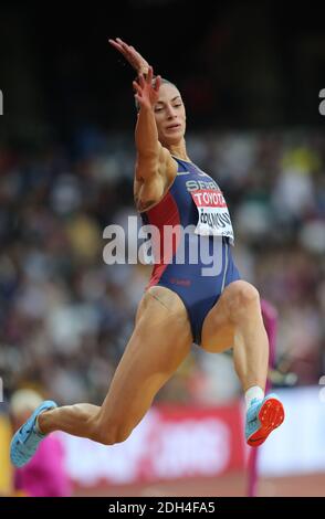 Ivana Spanovic of Serbia 4th during day 8 of the 2017 IAAF World Championships at the London Stadium in London, UK, on Saturday August 11, 2017. Photo by Giuliano Bevilacqua/ABACAPRESS.COM Stock Photo