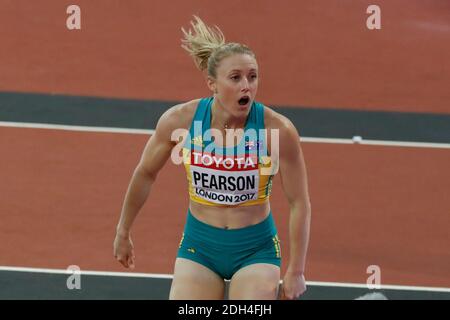 Australia's Sally Pearson wins the 100 meters hurdles women during the IAAF World Athletics 2017 Championships In Olympic Stadium, Queen Elisabeth Park, London, UK, on August 12, 2017 Photo by Henri Szwarc/ABACAPRESS.COM Stock Photo