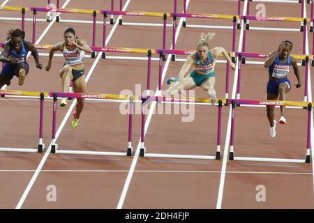 Australia's Sally Pearson wins the 100 meters hurdles women during the IAAF World Athletics 2017 Championships In Olympic Stadium, Queen Elisabeth Park, London, UK, on August 12, 2017 Photo by Henri Szwarc/ABACAPRESS.COM Stock Photo