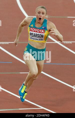 Australia's Sally Pearson wins the 100 meters hurdles women during the IAAF World Athletics 2017 Championships In Olympic Stadium, Queen Elisabeth Park, London, UK, on August 12, 2017 Photo by Henri Szwarc/ABACAPRESS.COM Stock Photo