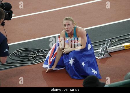 Australia's Sally Pearson wins the 100 meters hurdles women during the IAAF World Athletics 2017 Championships In Olympic Stadium, Queen Elisabeth Park, London, UK, on August 12, 2017 Photo by Henri Szwarc/ABACAPRESS.COM Stock Photo