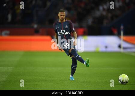 Paris Saint-Germain's Brazilian forward Neymar Junior during the French L1 football match Paris Saint-Germain (PSG) vs Toulouse FC (TFC) at the Parc des Princes stadium in Paris on August 20, 2017. Photo by Eliot Blondet/ABACAPRESS.COM Stock Photo