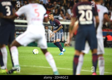 Paris Saint-Germain's Brazilian forward Neymar Junior during the French L1 football match Paris Saint-Germain (PSG) vs Toulouse FC (TFC) at the Parc des Princes stadium in Paris on August 20, 2017. Photo by Eliot Blondet/ABACAPRESS.COM Stock Photo