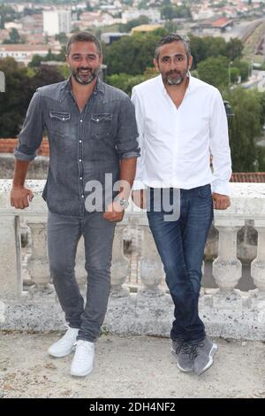 Olivier Nakache and Eric Toledano seen at the Le sens de la fete photocall as part of the 10th Angouleme Film Festival in Angouleme, France on August 26, 2017. Photo by Jerome Domine/ABACAPRESS.COM Stock Photo