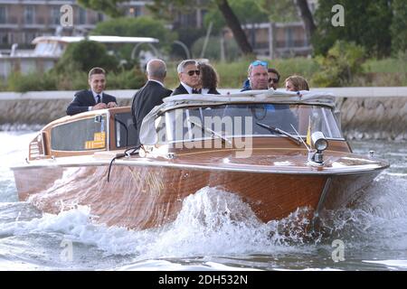 George Clooney on his way to the Premiere ofSuburbicon on a boat during the 74th Venice International Film Festival (Mostra di Venezia) at the Lido, Venice, Italy on September 02, 2017. Photo by Aurore Marechal/ABACAPRESS.COM Stock Photo