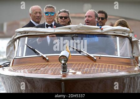 George Clooney on his way to the Premiere ofSuburbicon on a boat during the 74th Venice International Film Festival (Mostra di Venezia) at the Lido, Venice, Italy on September 02, 2017. Photo by Aurore Marechal/ABACAPRESS.COM Stock Photo