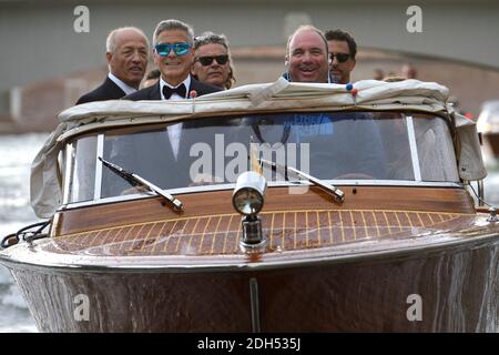 George Clooney on his way to the Premiere ofSuburbicon on a boat during the 74th Venice International Film Festival (Mostra di Venezia) at the Lido, Venice, Italy on September 02, 2017. Photo by Aurore Marechal/ABACAPRESS.COM Stock Photo